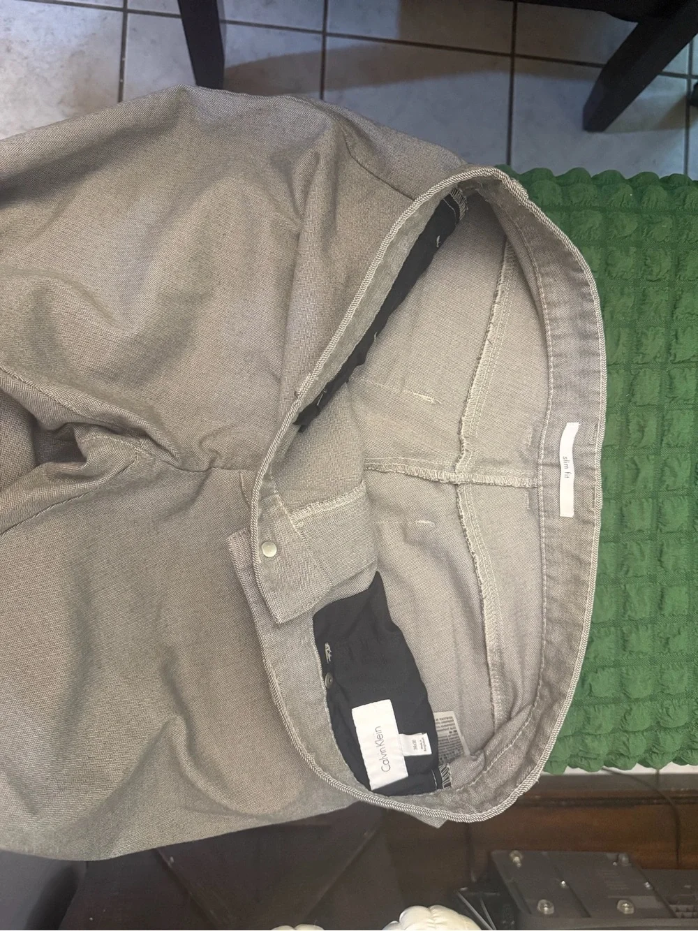 Calvin Klein Men's gray Dress Pants - Straight Leg